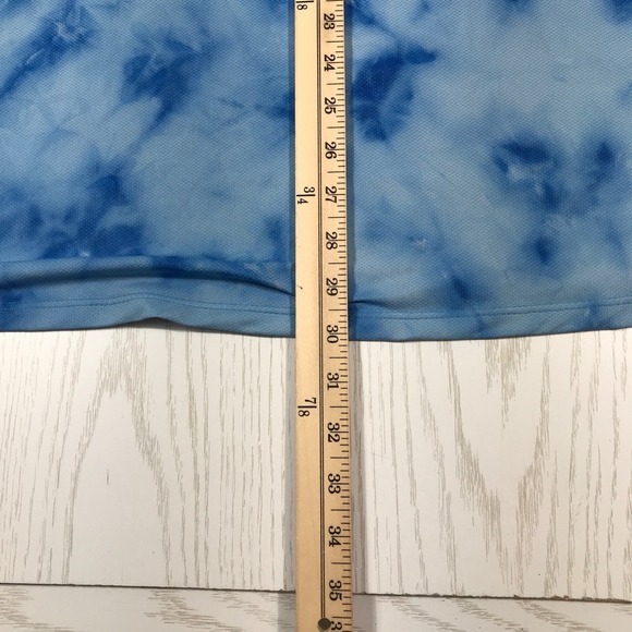 New Lululemon Fast and Free Tank Top Men XXL Blue Tie Dye Reflective Anti Odor - Picture 4 of 12